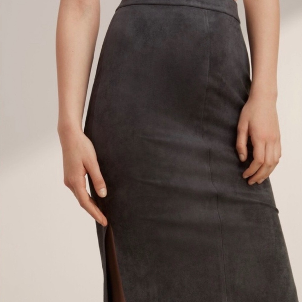Aritzia suede skirt